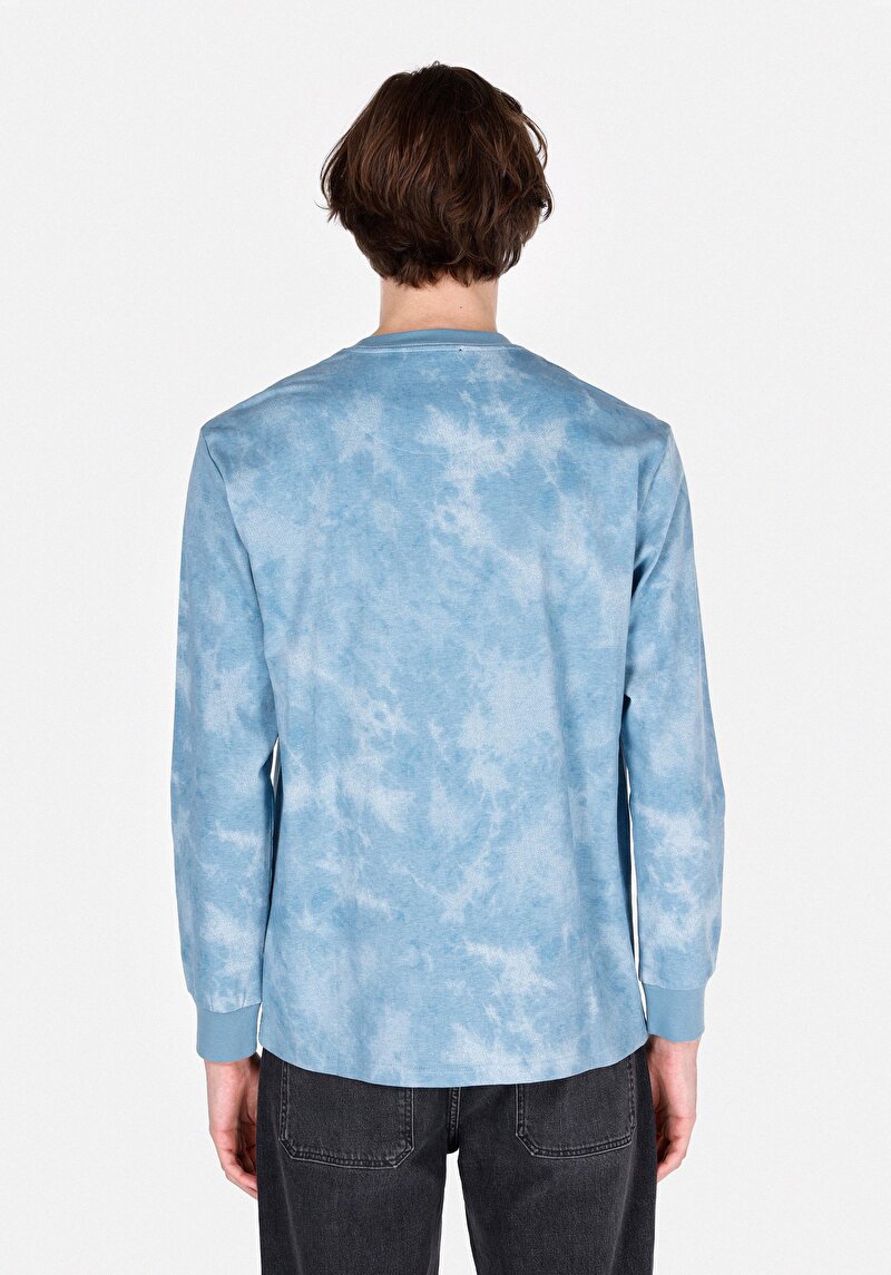 Imagine a Tricou Cu Maneca Lunga De Barbati Albastru Comfort Fit Cl1072297