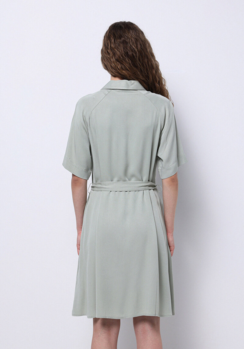 Imagine a Rochie Verde Pentru Femei Regular Fit