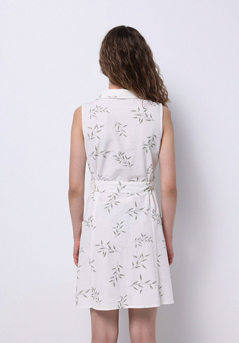 Imagine a Rochie Ecru Pentru Femei Regular Fit