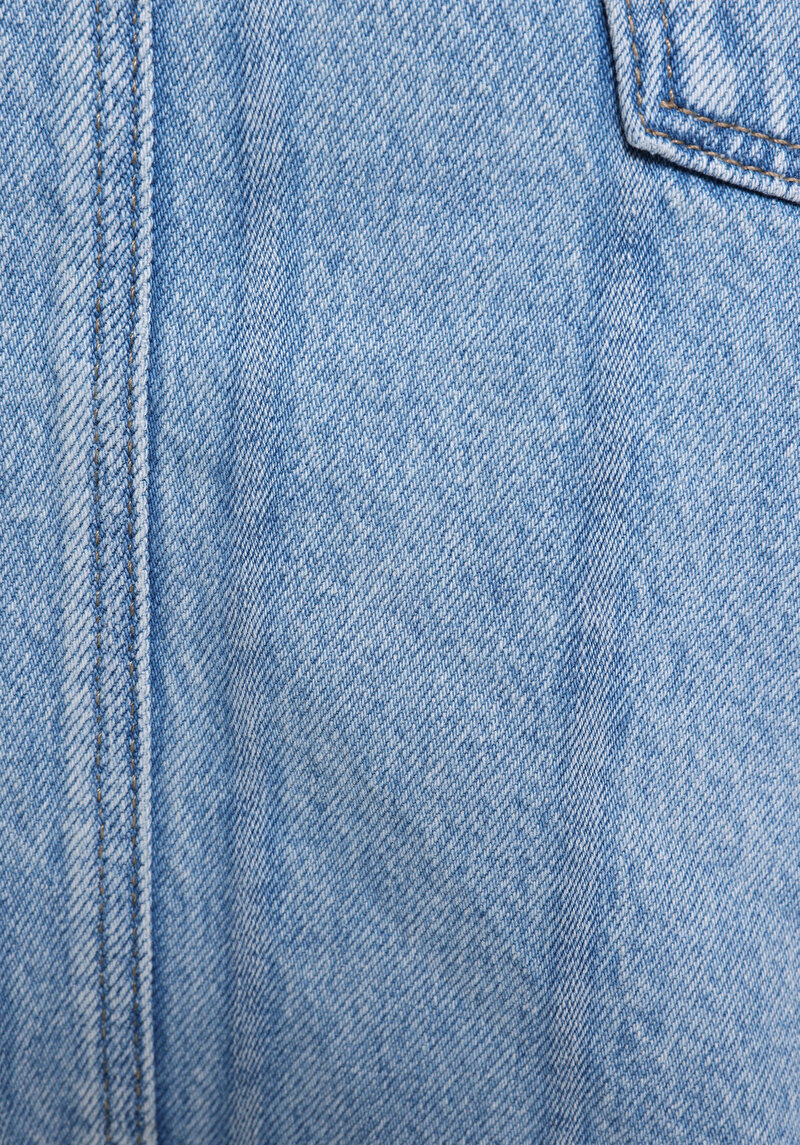 Afișați detalii pentru Fustă Albastră Pentru Femei Cu Dungi Cu Fermoar Cu Dungi Regular Fit