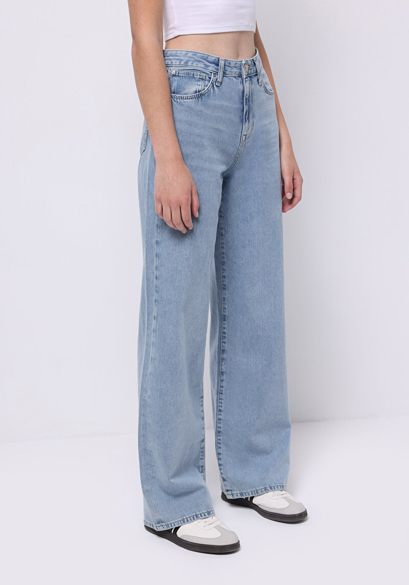 Imagine a Blugi İndigo Pentru Femei Regular Fit