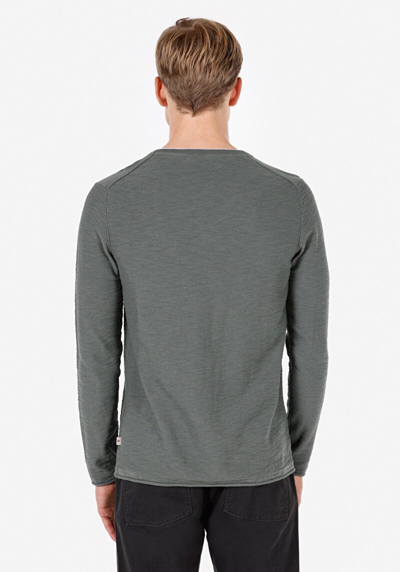 Imagine a Pulover De Barbati Verde Regular Fit Cl1072755