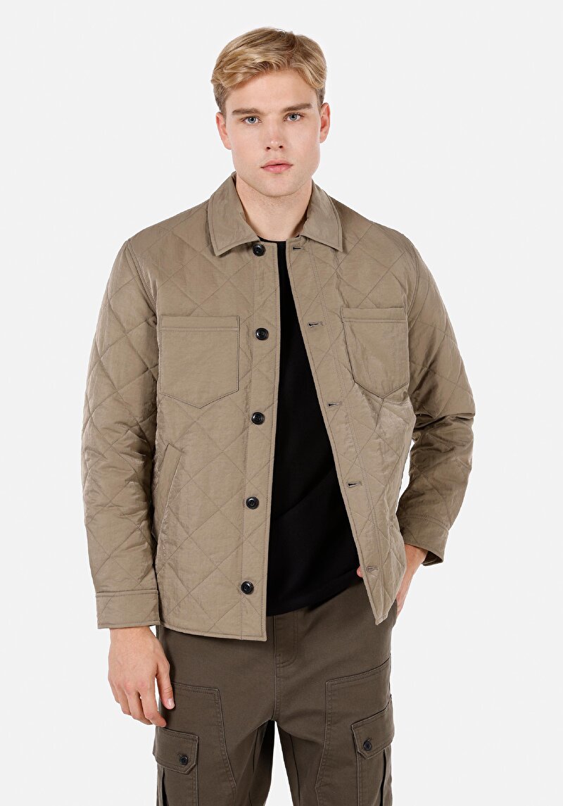 Imagine a Palton Maro Pentru Bărbați Regular Fit