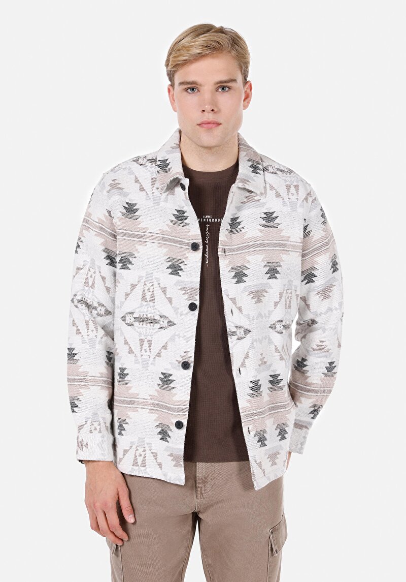 Imagine a Jachetă De Barbati Ecru Comfort Fit  Cl1070913