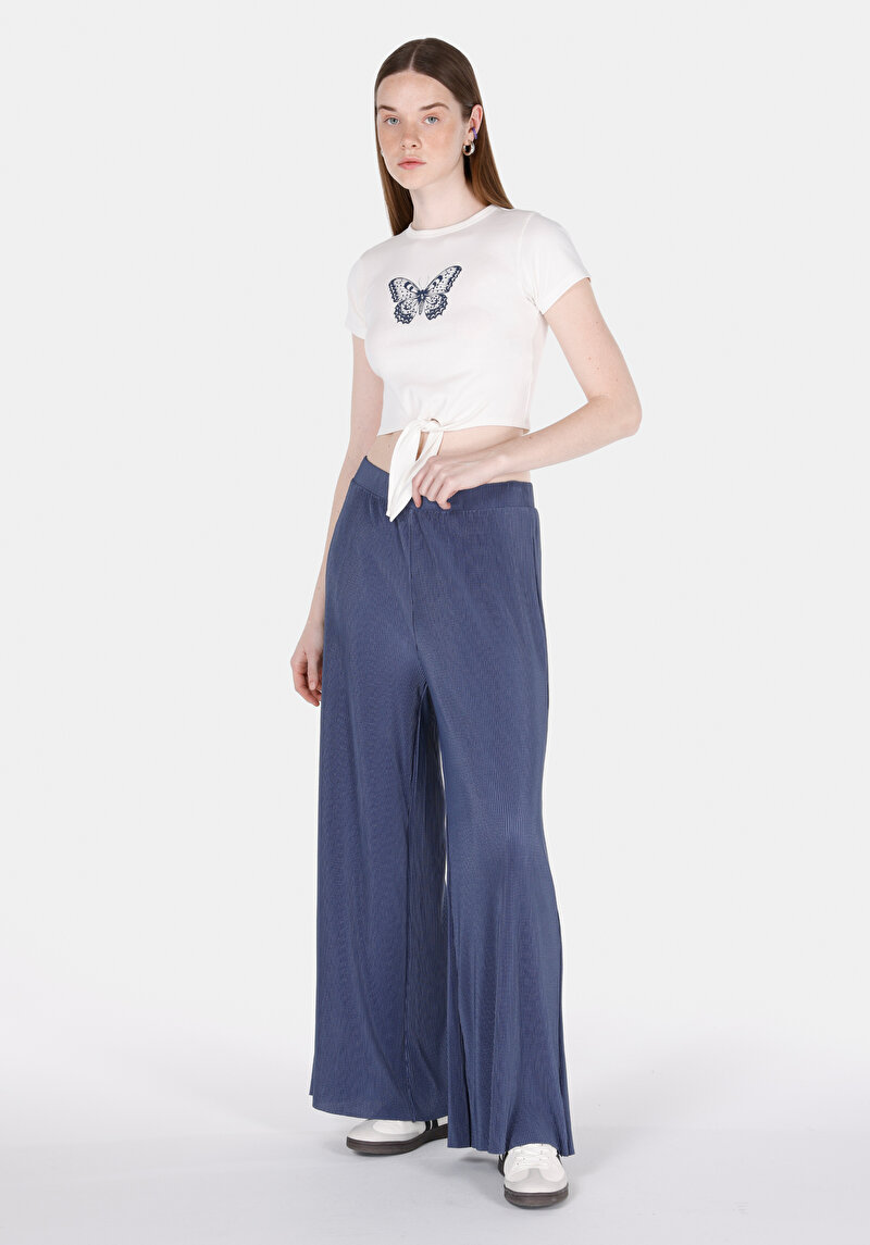 Imagine a Pantaloni De Trening De Dama Albastru Regular Fit Cl1073231