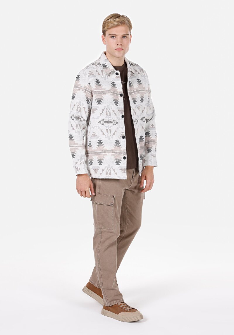 Imagine a Jachetă De Barbati Ecru Comfort Fit Cl1070913