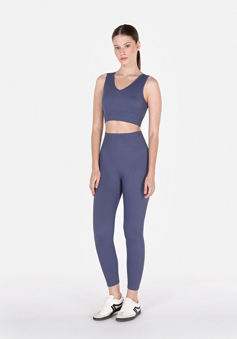 Imagine a Colanți Albaștri Pentru Femei Slim Fit