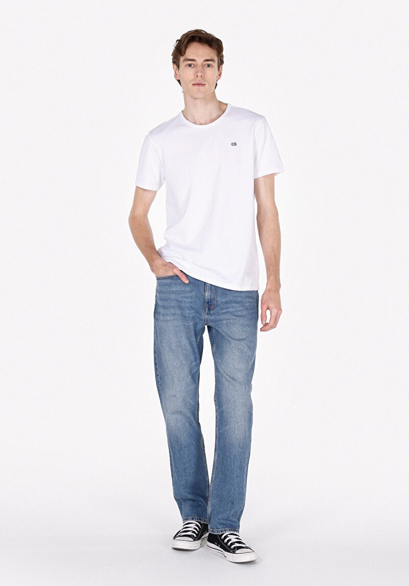 Imagine a Pantaloni De Barbati Albastru Marin Regular Fit 047 Fit Cl1072839