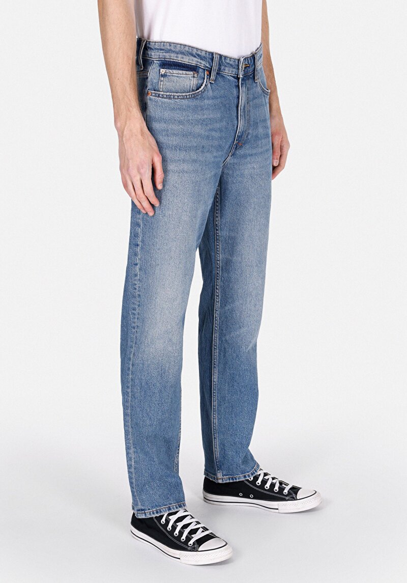 Imagine a Pantaloni De Barbati Albastru Marin Regular Fit 047 Fit Cl1072839