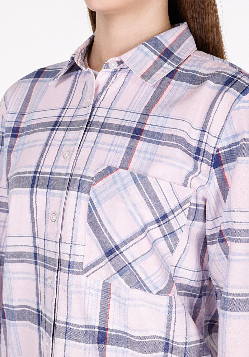 Afișați detalii pentru Camasa Cu Maneca Lunga De Dama Roz Regular Fit  Cl1073285