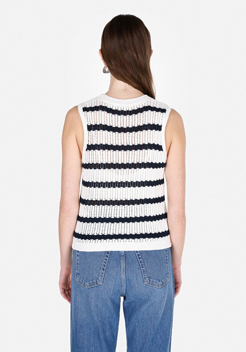 Afișați detalii pentru Pulover Cu Mâneci Scurte De Dama Alb Slim Fit  Cl1072883