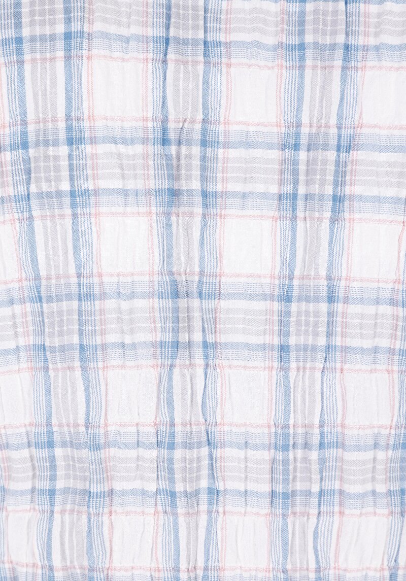 Afișați detalii pentru Cămașă Cu Croială Relaxată Cămașă În Carouri Cămașă Albastră Cu Mânecă Lungă Pentru Femei