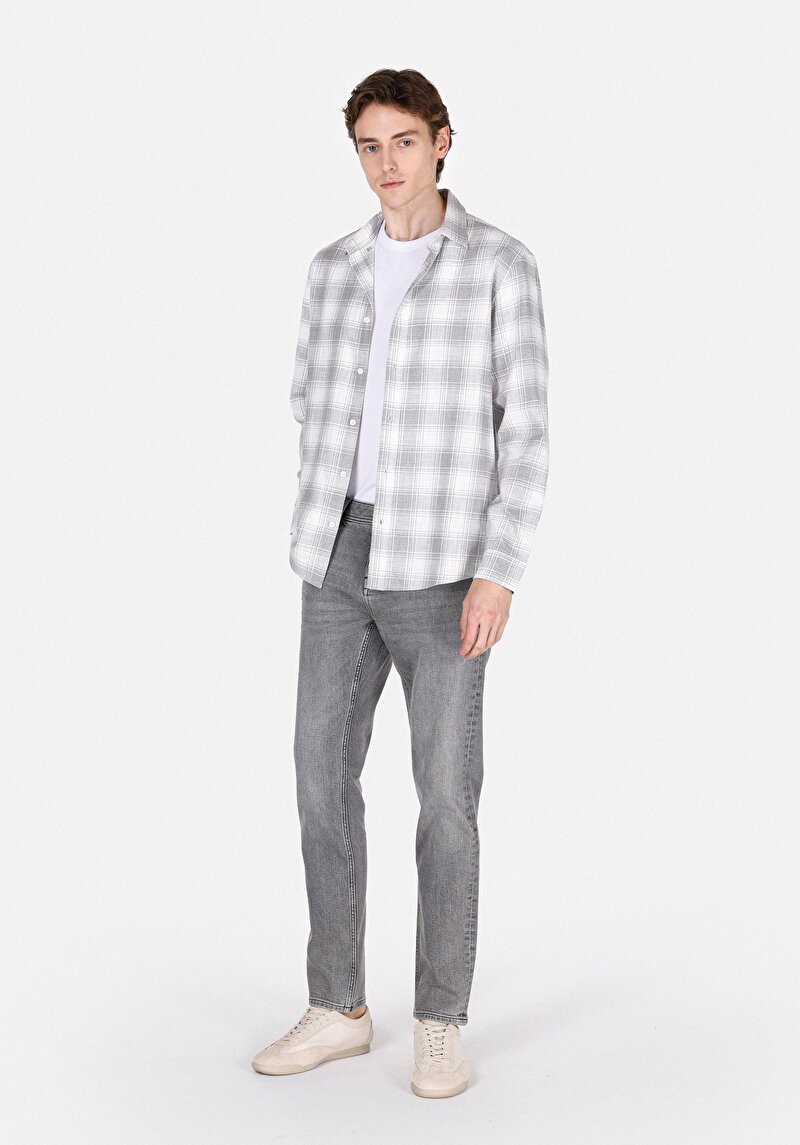 Imagine a Blugi Negri Pentru Bărbați Cu Talie Dreaptă Cu Talie Dreaptă