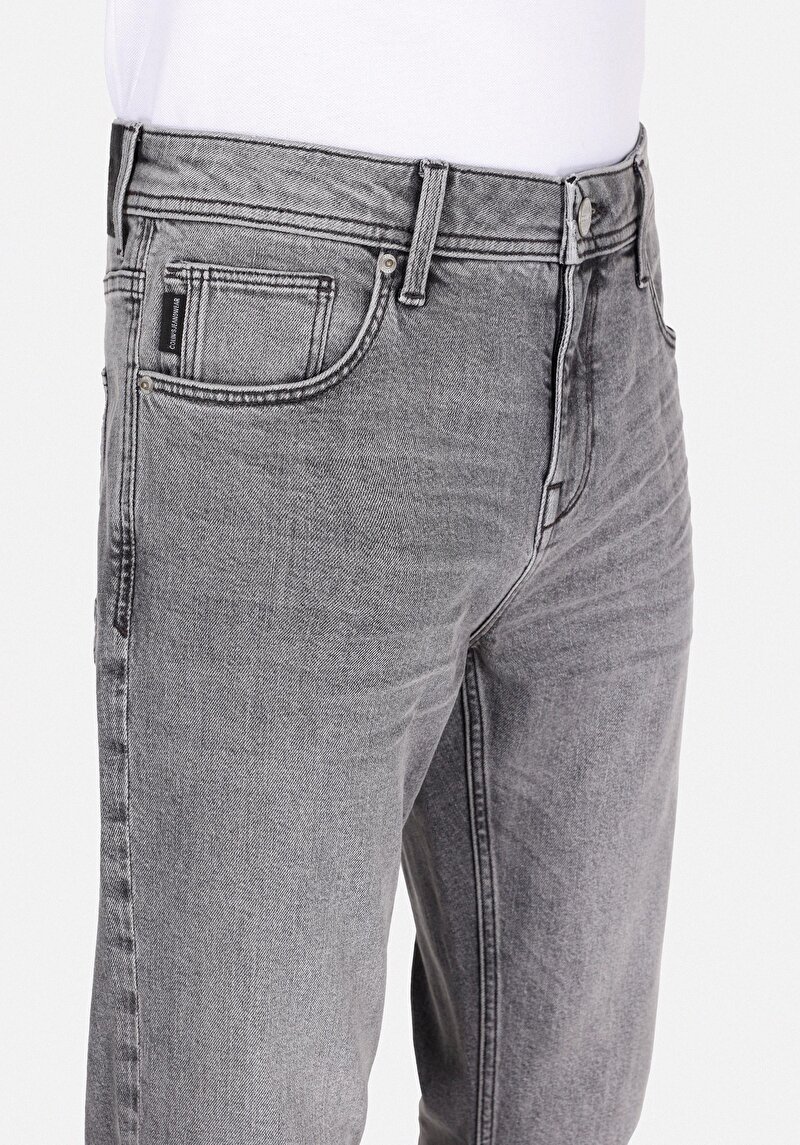 Afișați detalii pentru Blugi Negri Pentru Bărbați Cu Talie Dreaptă Cu Talie Dreaptă