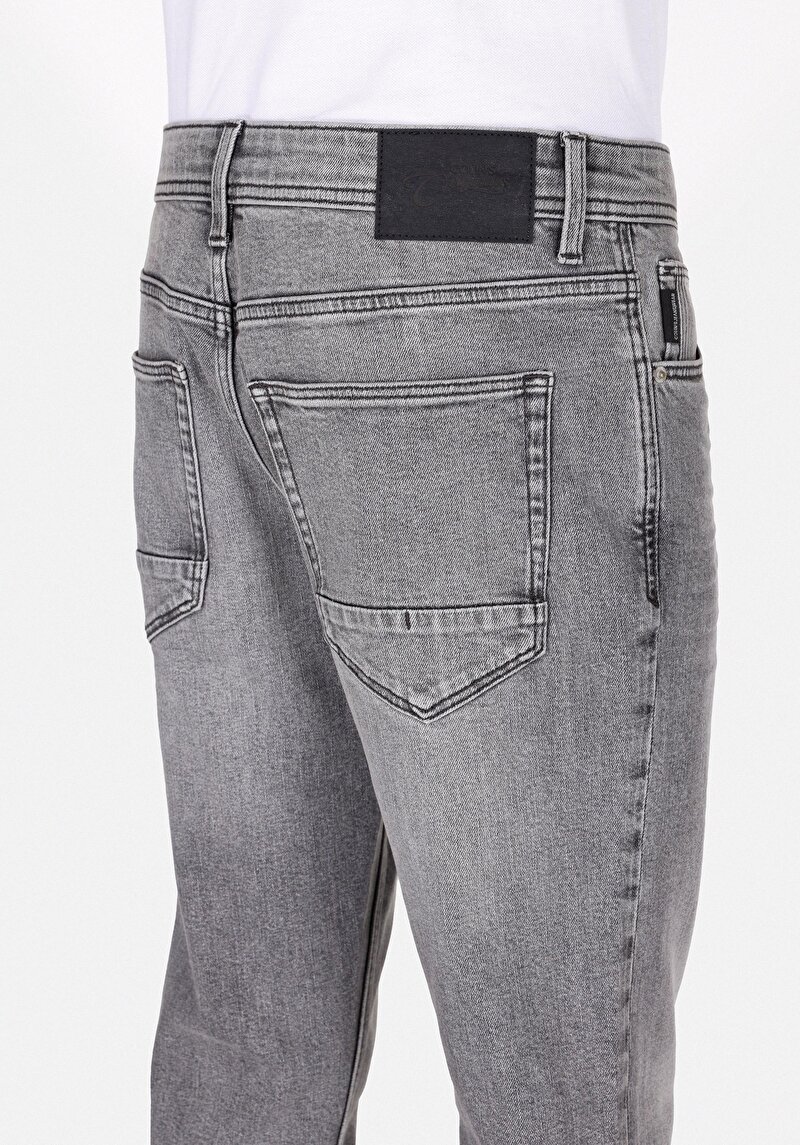 Afișați detalii pentru Blugi Negri Pentru Bărbați Cu Talie Dreaptă Cu Talie Dreaptă