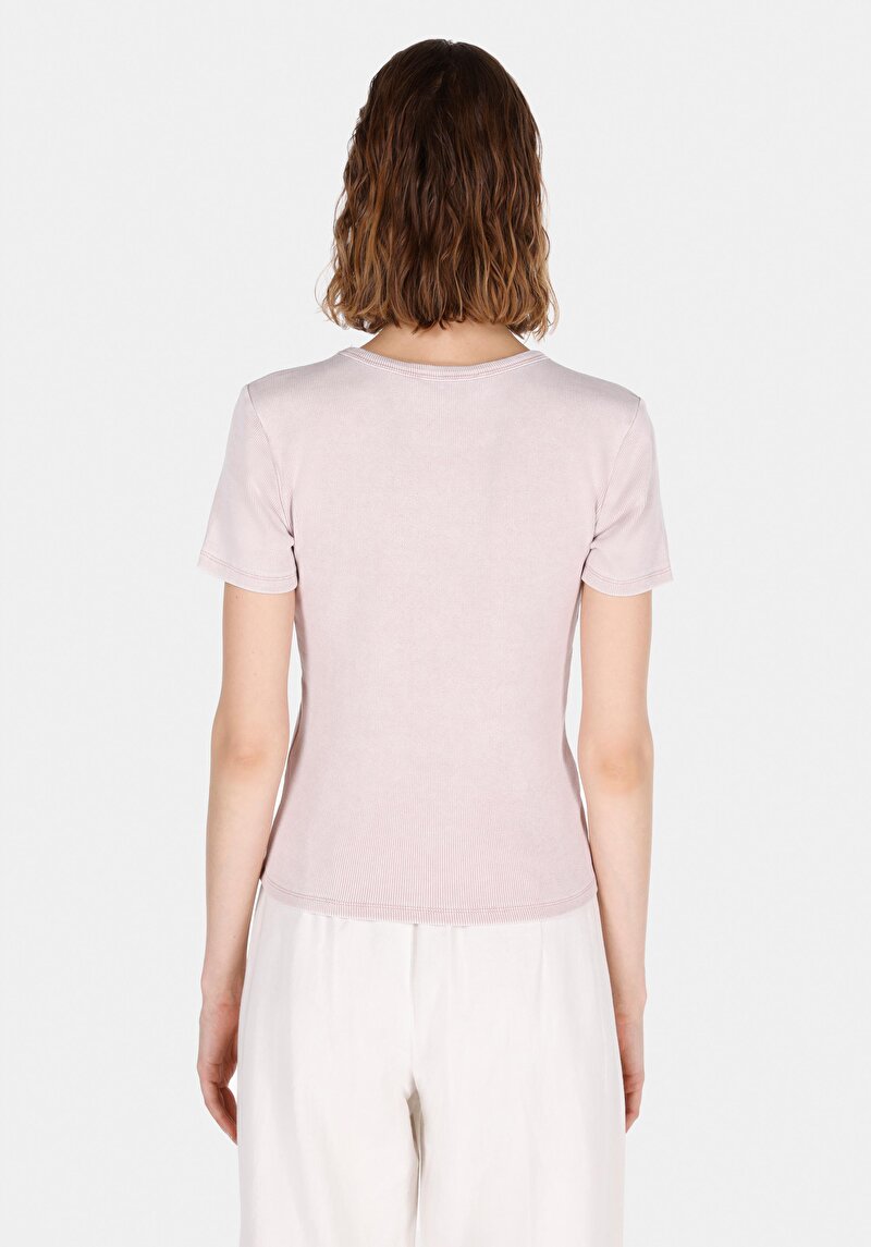 Afișați detalii pentru Bluza Cu Maneca Scurta De Dama Roz Slim Fit  Cl1073924