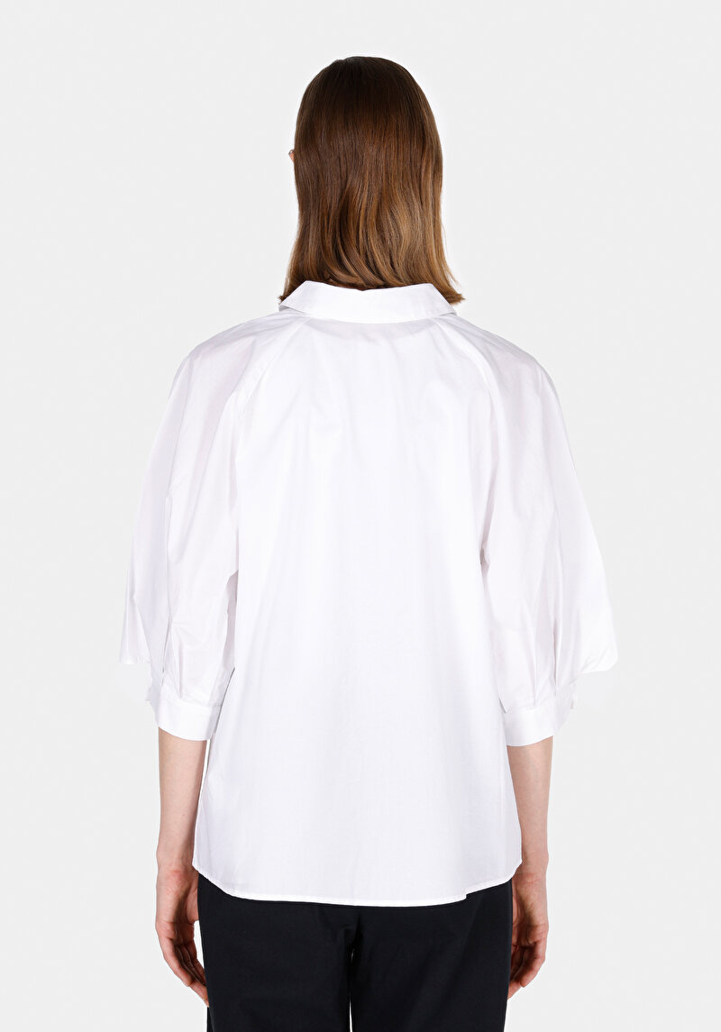 Imagine a Camasa Cu Maneca Lunga De Dama Alb Regular Fit Cl1073336