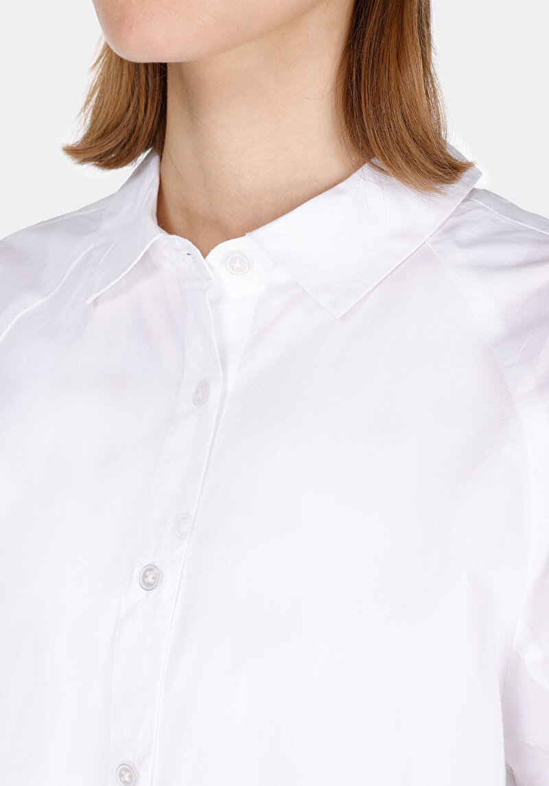 Imagine a Camasa Cu Maneca Lunga De Dama Alb Regular Fit Cl1073336