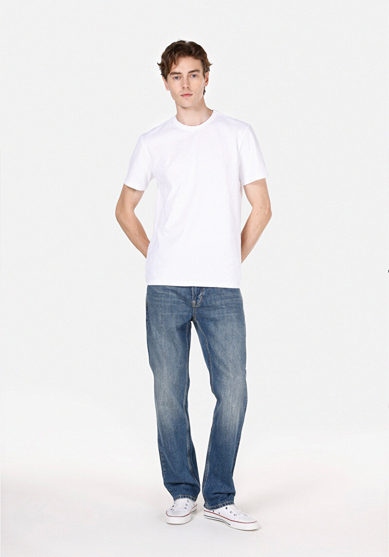 Imagine a Tricou Cu Maneca Scurta De Barbati Alb Regular Fit  Cl1073962