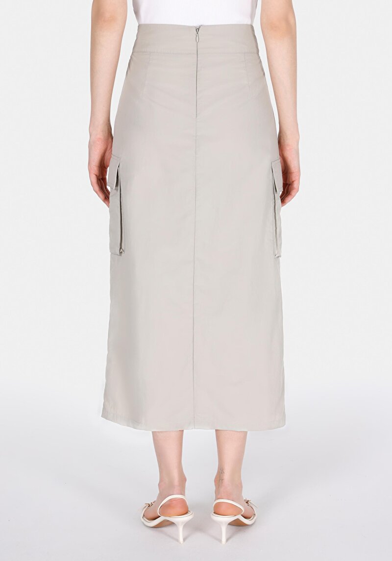 Afișați detalii pentru Maxi Lungime Dreaptă Fermoar Fustă De Piatră Pentru Femei