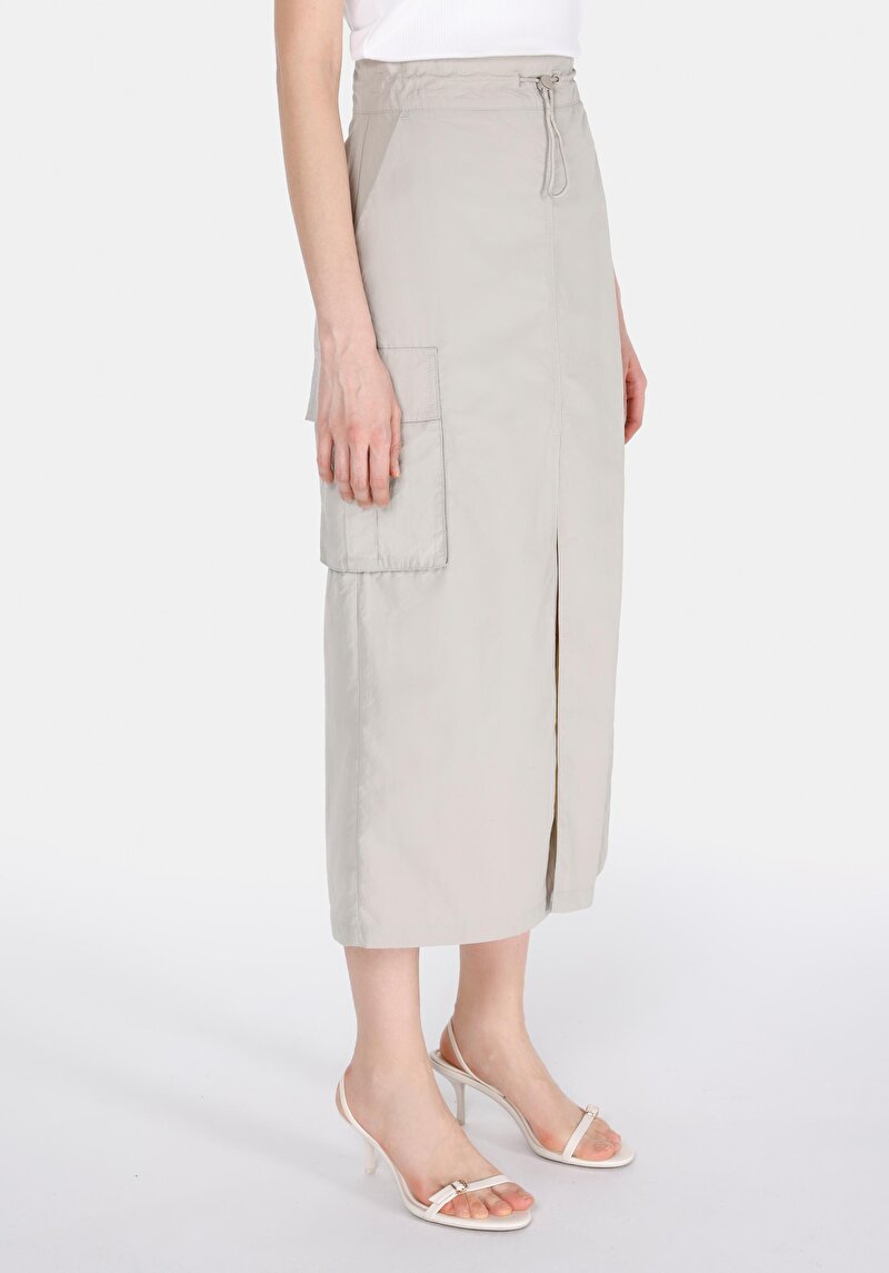 Afișați detalii pentru Maxi Lungime Dreaptă Fermoar Fustă De Piatră Pentru Femei