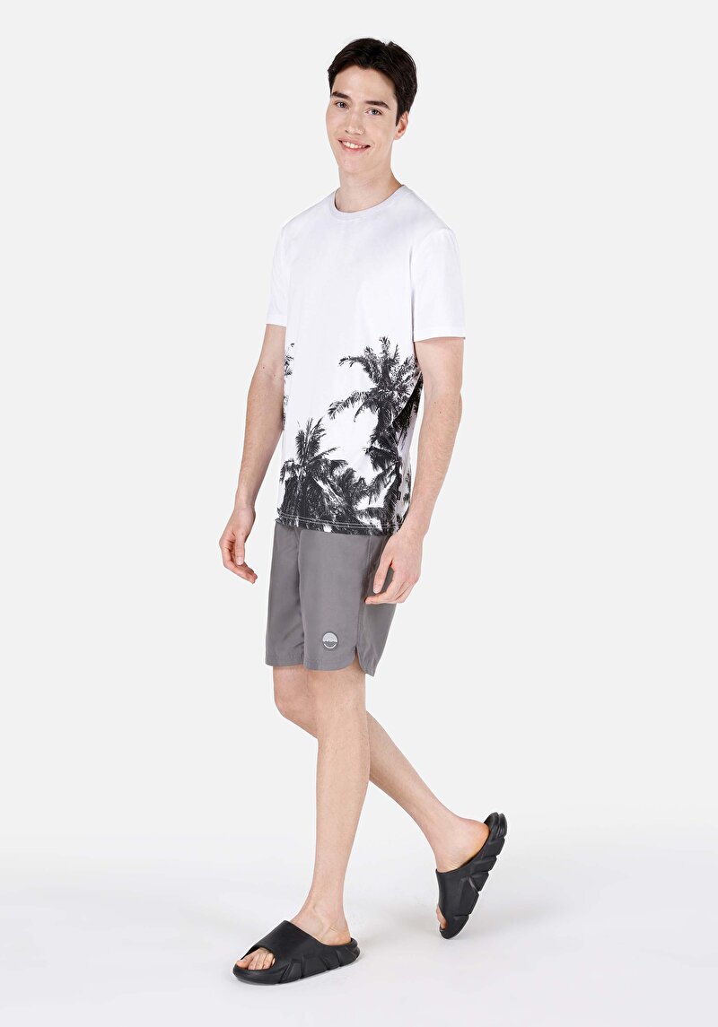 Afișați detalii pentru Pantaloni Scurți De Baie Antracit Pentru Bărbați Slim Fit