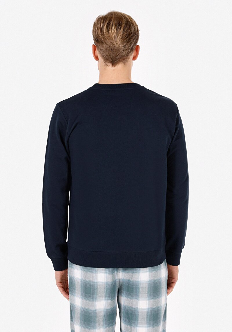 Afișați detalii pentru Hanorac / Bluza De Barbati Albastru Marin Regular Fit  Cl1071776