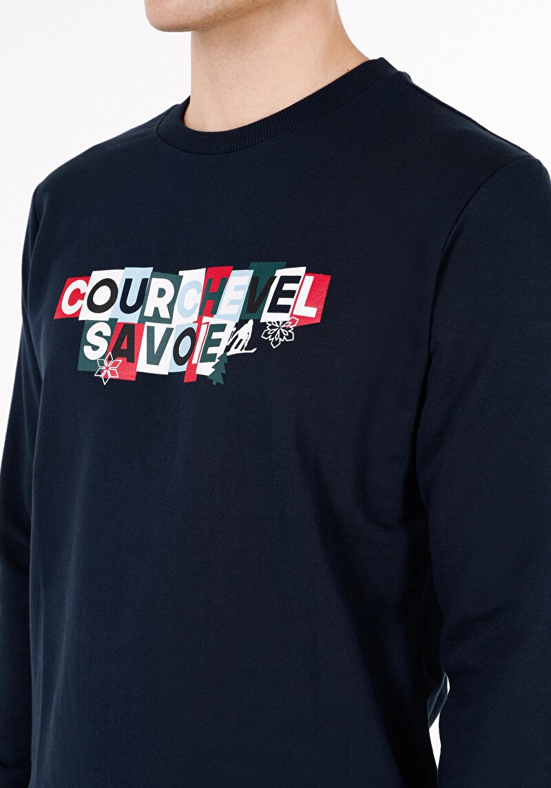 Afișați detalii pentru Hanorac / Bluza De Barbati Albastru Marin Regular Fit  Cl1071776