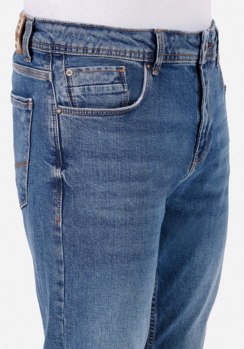 Afișați detalii pentru Pantaloni De Barbati Albastru Regular Fit 067 Jack Cl1071801