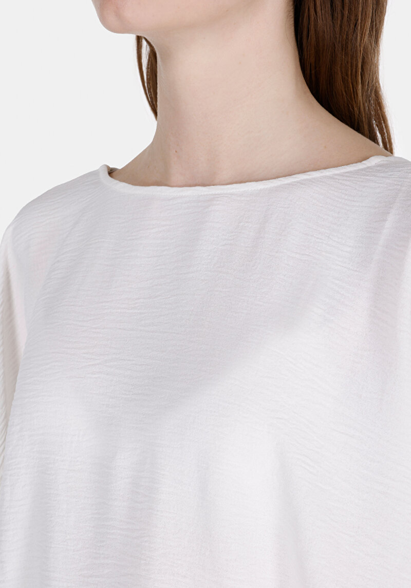 Imagine a Camasa Cu Maneca Scurta De Dama Alb Regular Fit Cl1073374