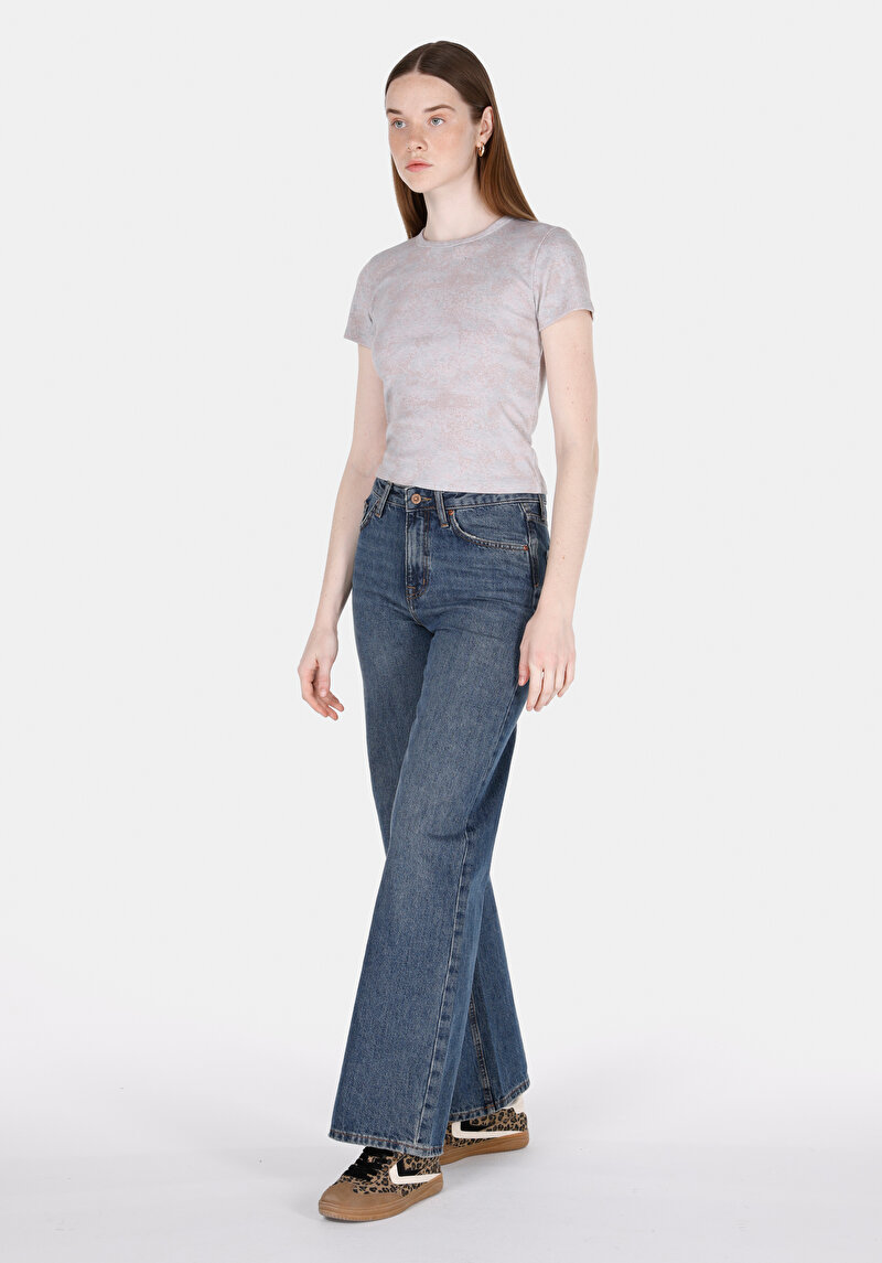 Imagine a Tricou Cu Maneca Scurta De Dama Roz Slim Fit Cl1073142