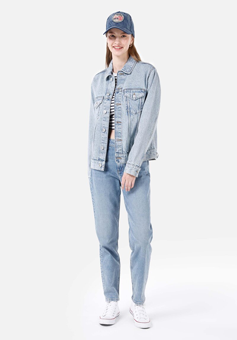 Imagine a Jacheta De Dama Albastru Regular Fit Cl1069243