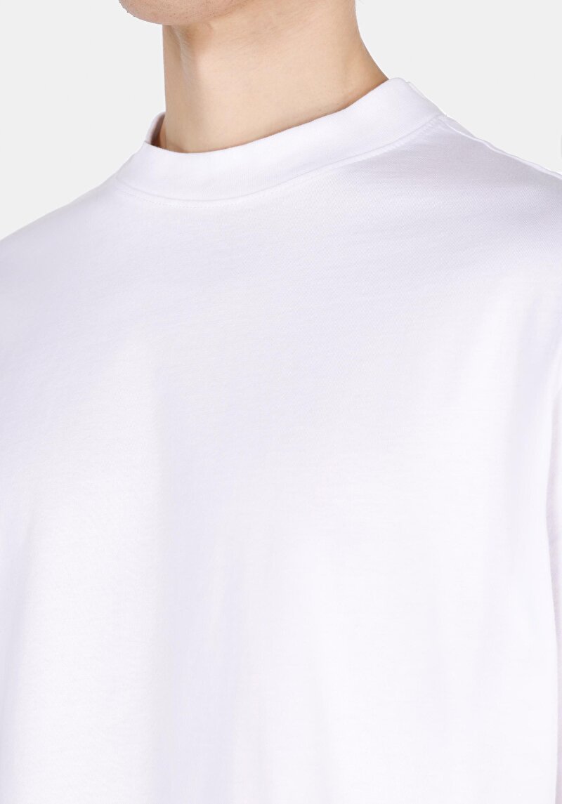 Imagine a Tricou Cu Maneca Scurta De Barbati Alb Boxy Fit Cl1073994