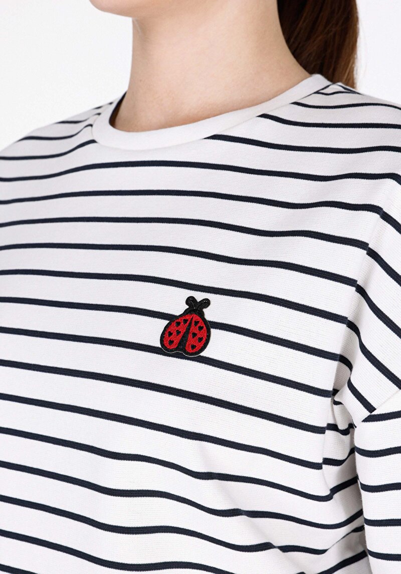 Afișați detalii pentru Tricou Cu Maneca Scurta De Dama Alb Regular Fit  Cl1073456