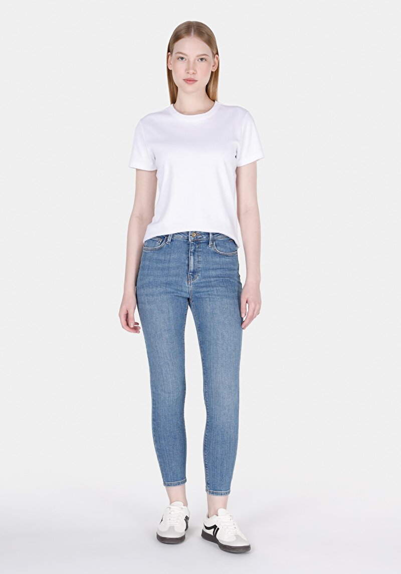 Imagine a Pantaloni De Dama Albastru Skinny Fit 760 Diana Cl1073500