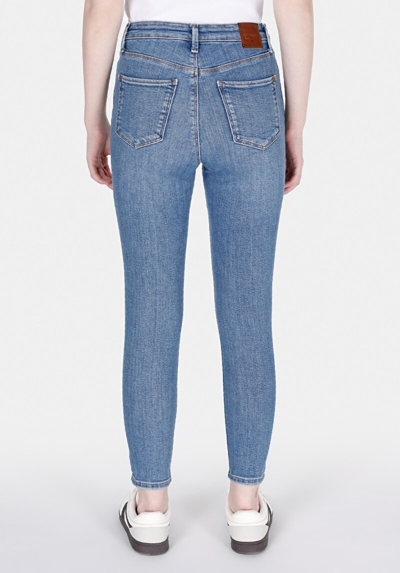 Imagine a Pantaloni De Dama Albastru Skinny Fit 760 Diana Cl1073500