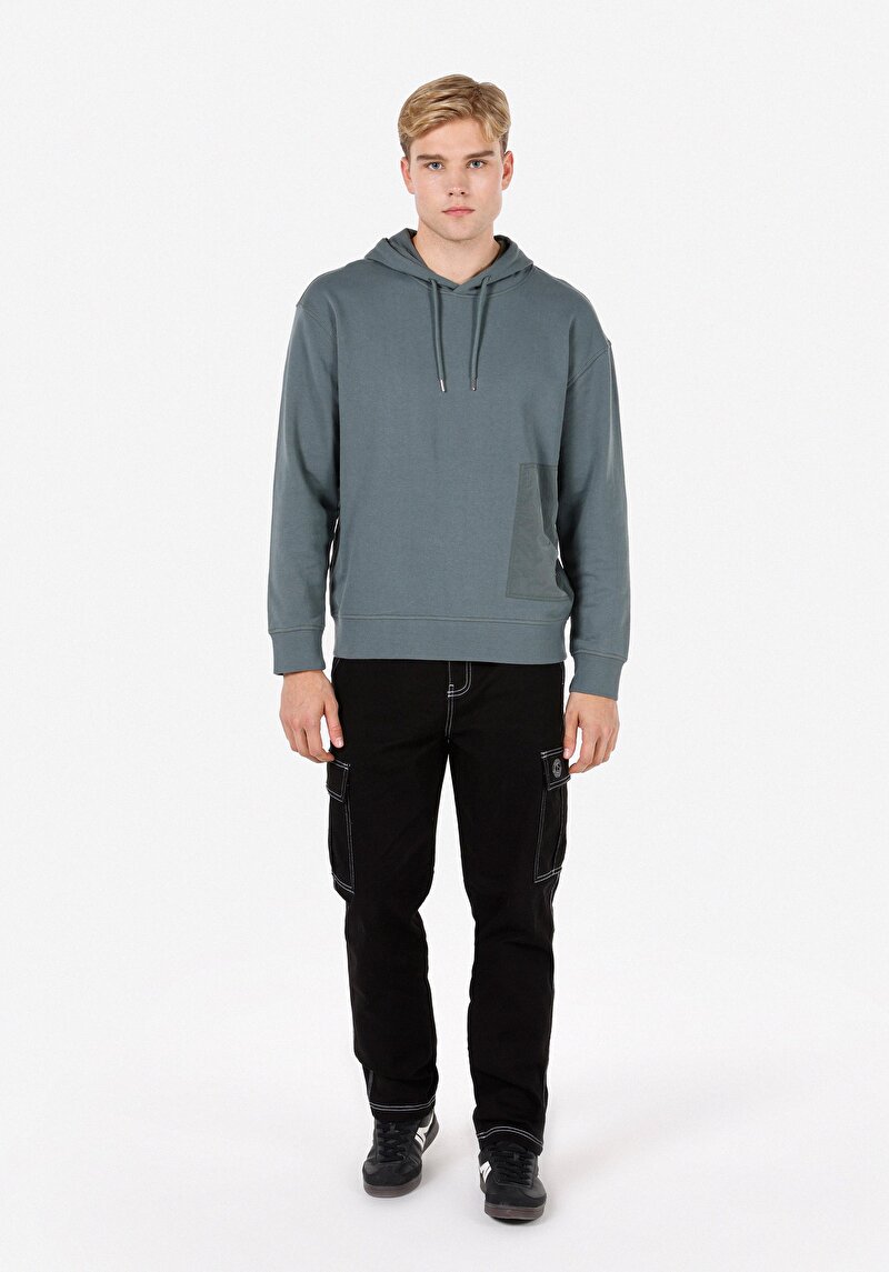 Afișați detalii pentru Hanorac / Bluza De Barbati Verde Comfort Fit  Cl1072044