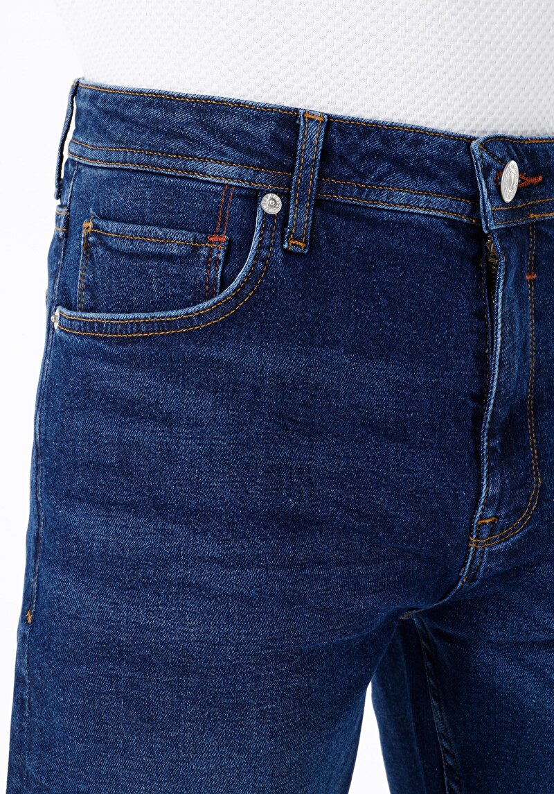 Afișați detalii pentru Pantaloni De Barbati Albastru Regular Fit 045 David Cl1069646