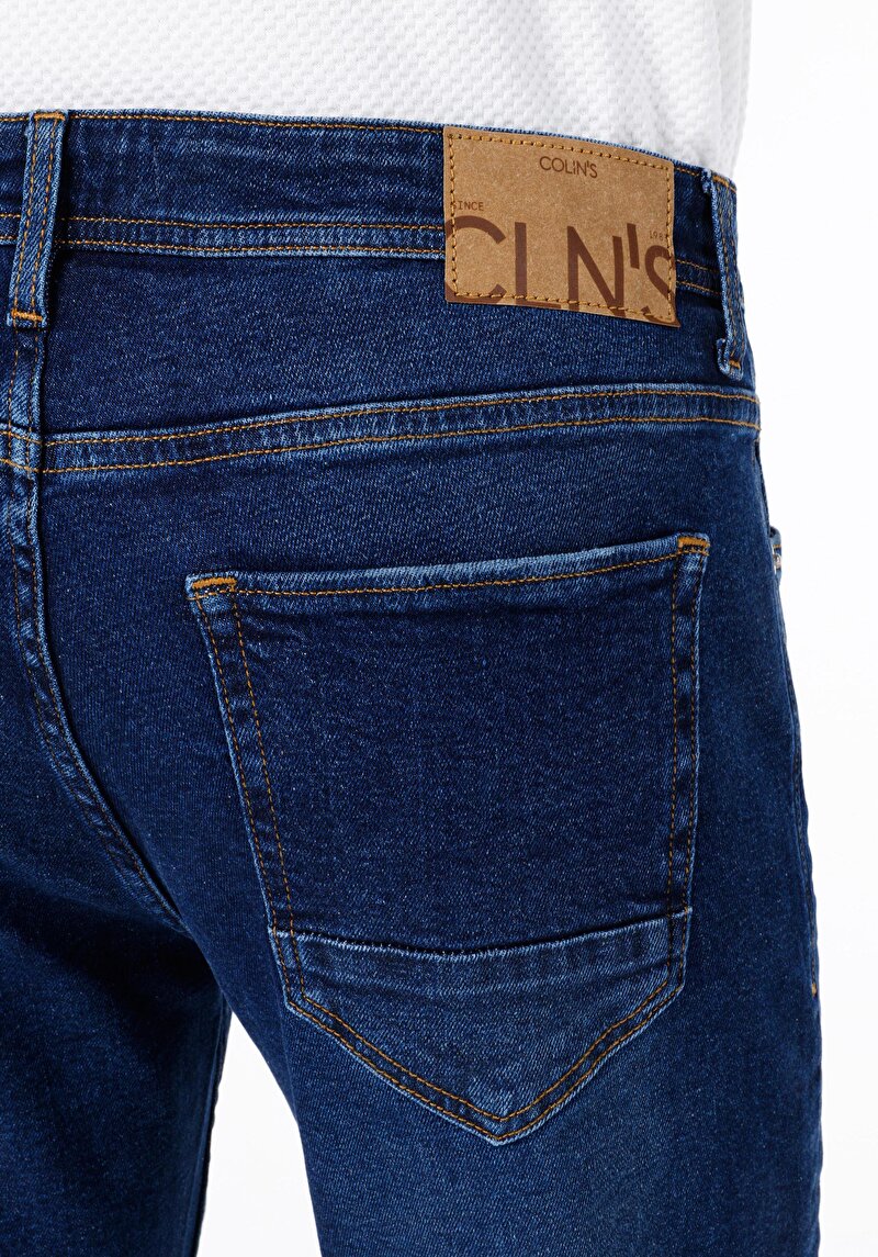 Afișați detalii pentru Pantaloni De Barbati Albastru Regular Fit 045 David Cl1069646