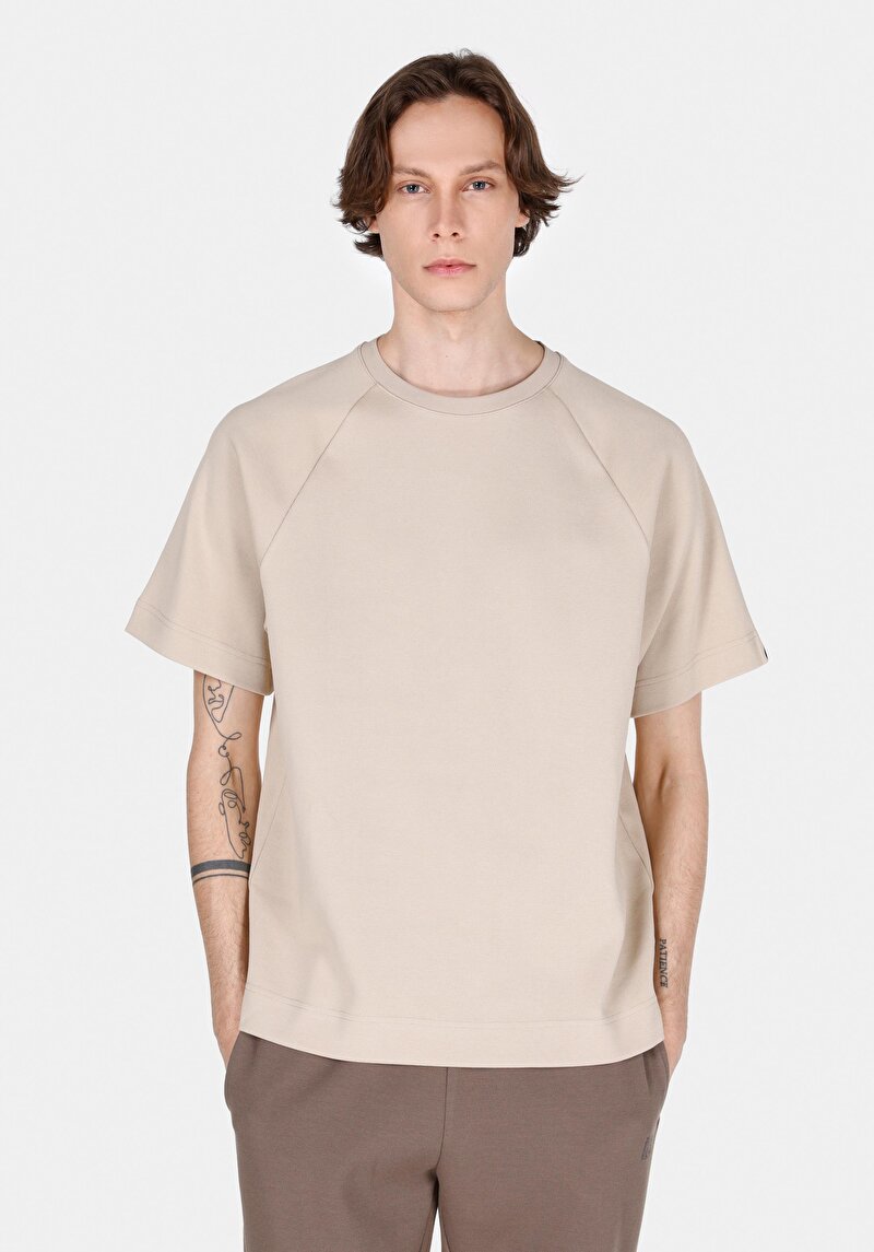 Imagine a Tricou Cu Maneca Scurta De Barbati Maro Comfort Fit  Cl1070042