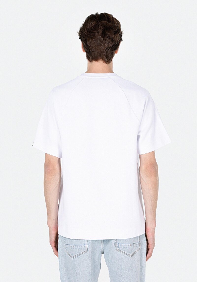 Imagine a Tricou Cu Maneca Scurta De Barbati Alb Comfort Fit Cl1070042