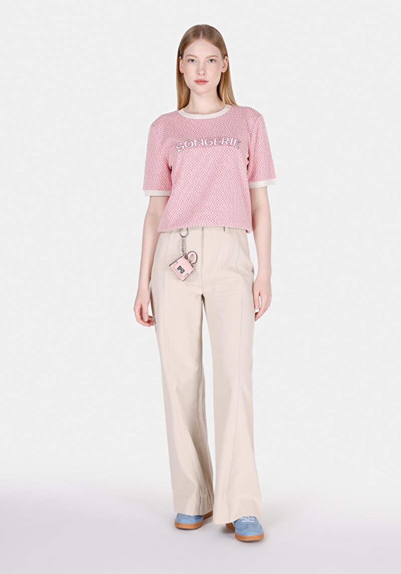 Imagine a Tricou Roz Pentru Femei Regular Fit