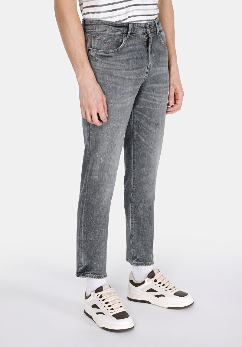 Imagine a Blugi Antracit Pentru Bărbați Regular Fit