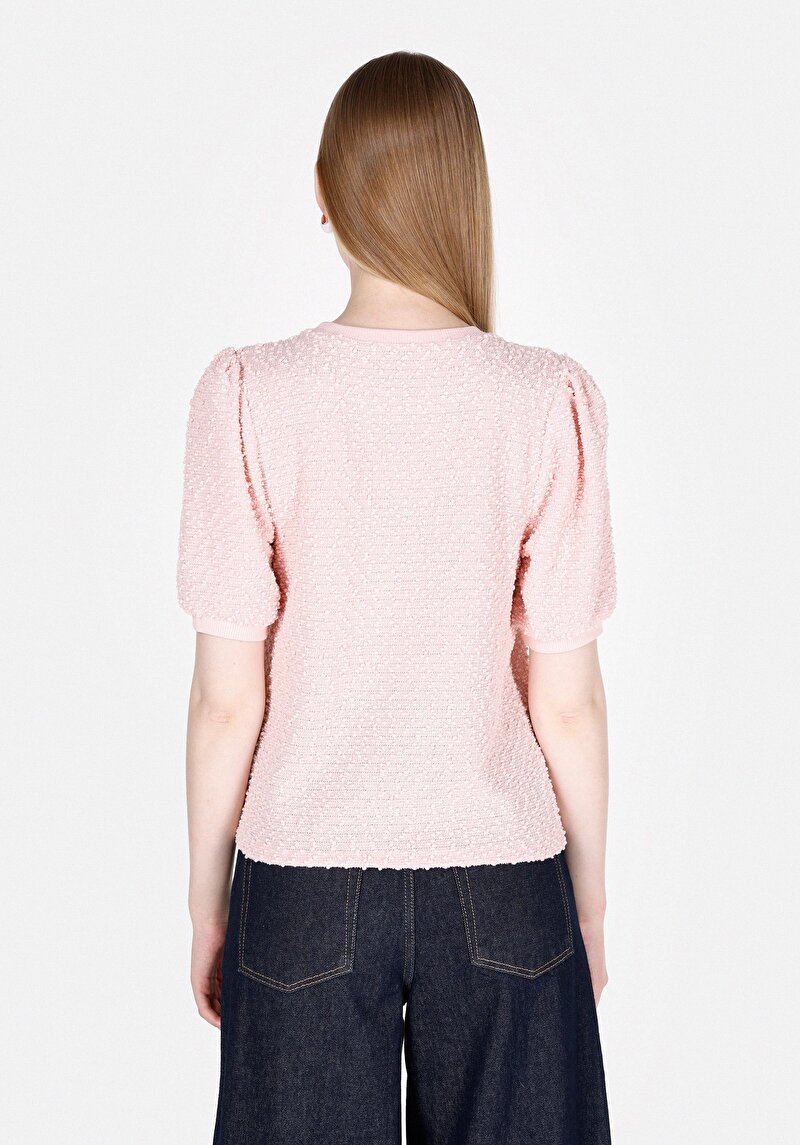 Imagine a Tricou Cu Maneca Scurta De Dama Roz Regular Fit  Cl1073202