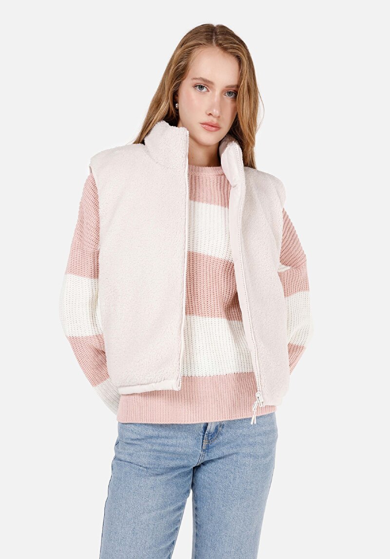 Afișați detalii pentru Vesta De Dama Alb Regular Fit  Cl1070323