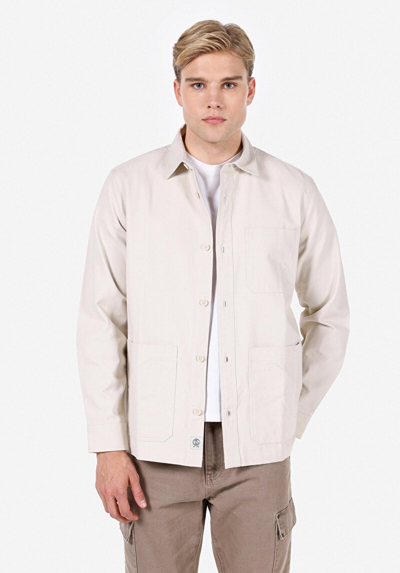 Imagine a Jachetă De Barbati Ecru Comfort Fit  Cl1072115