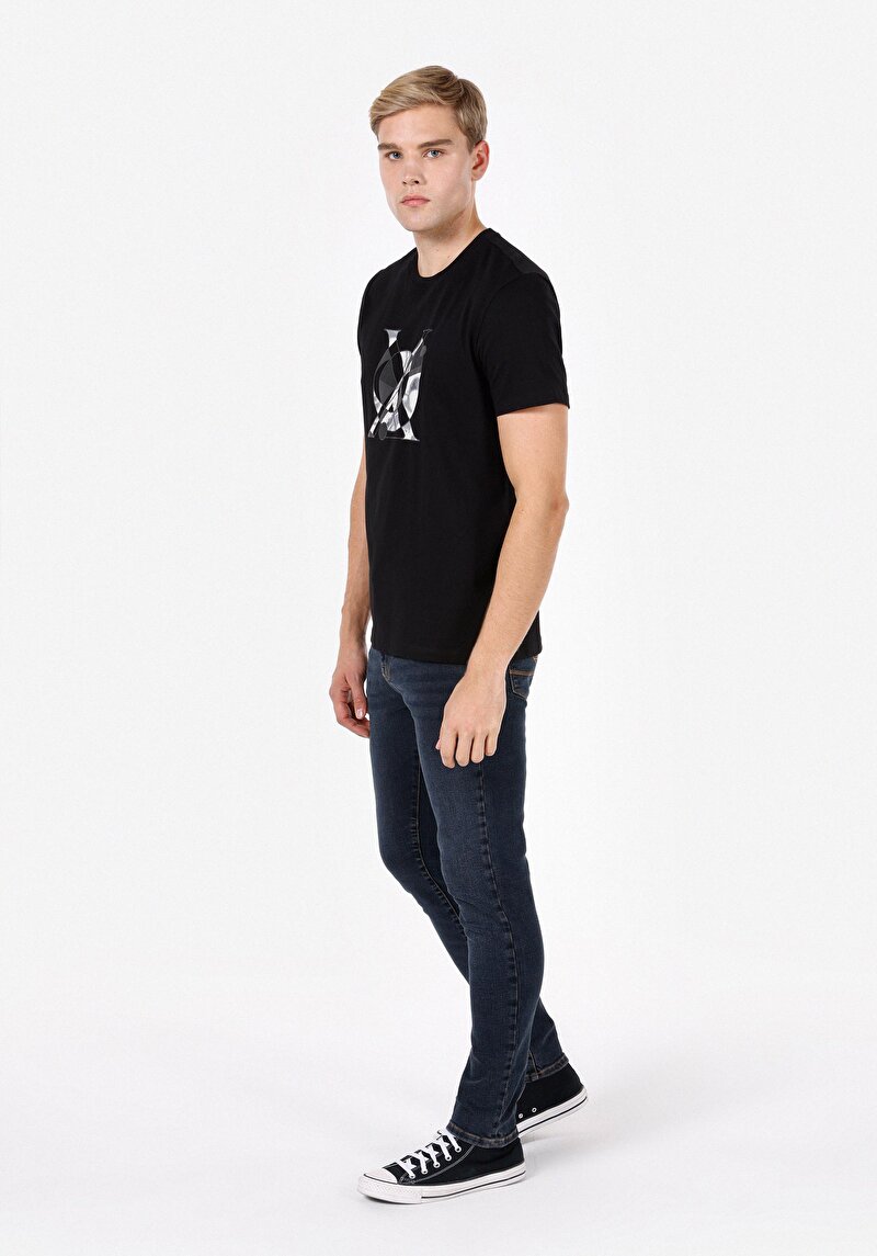 Imagine a Pantaloni De Barbati Albastru Marin Slim Fit 041 Danny Cl1072202