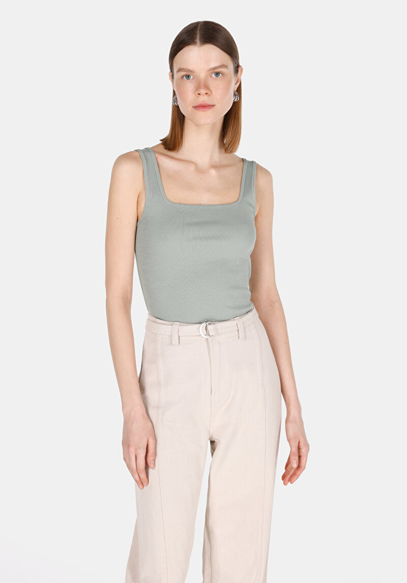 Imagine a Maiou De Dama Verde Slim Fit  Cl1073552