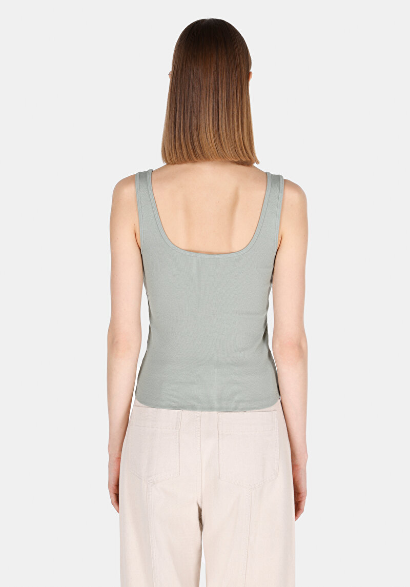 Afișați detalii pentru Maiou De Dama Verde Slim Fit  Cl1073552