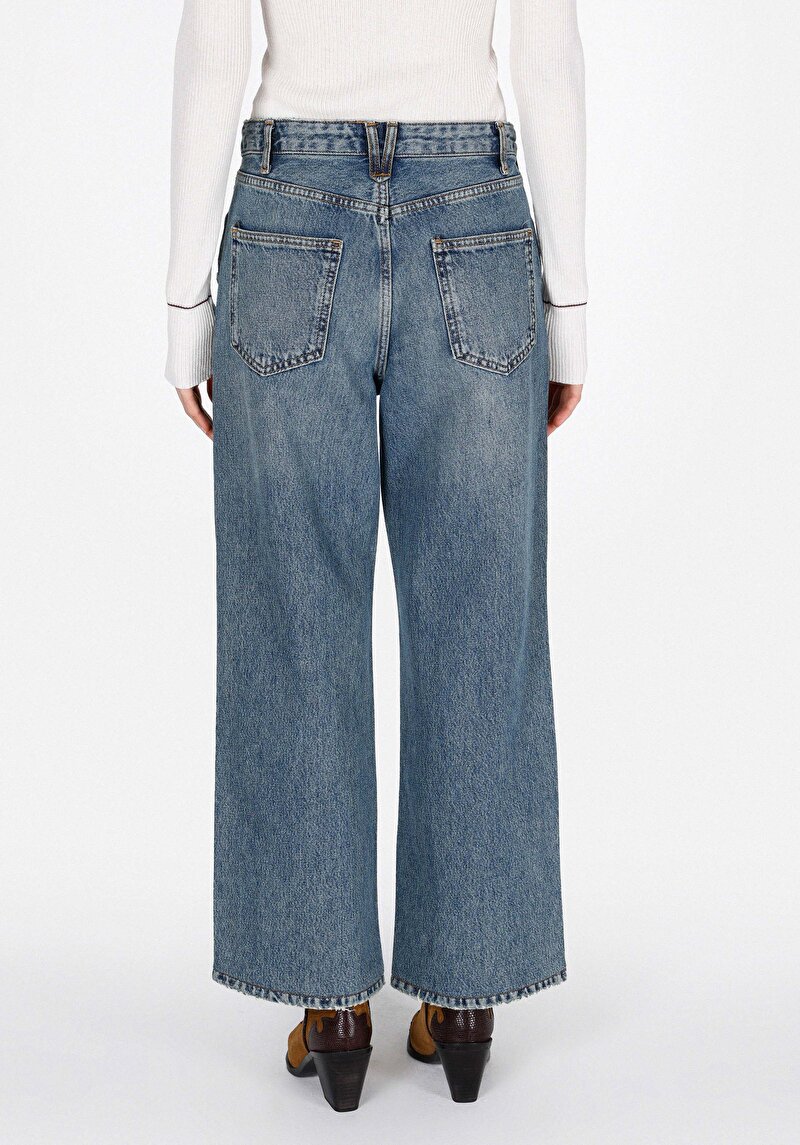 Imagine a Blugi İndigo Pentru Femei Regular Fit